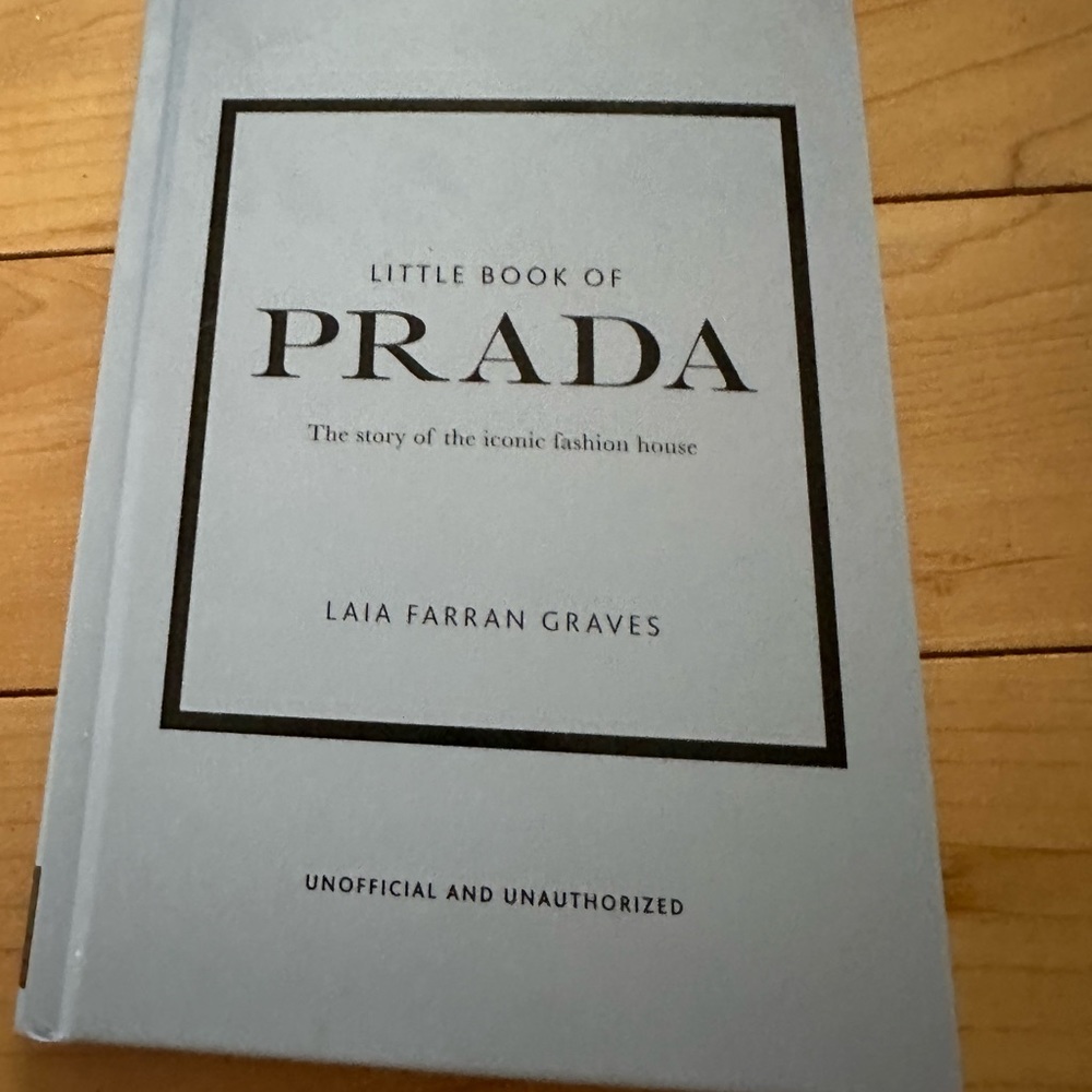 A perfect coffee table book, the little book of Prada